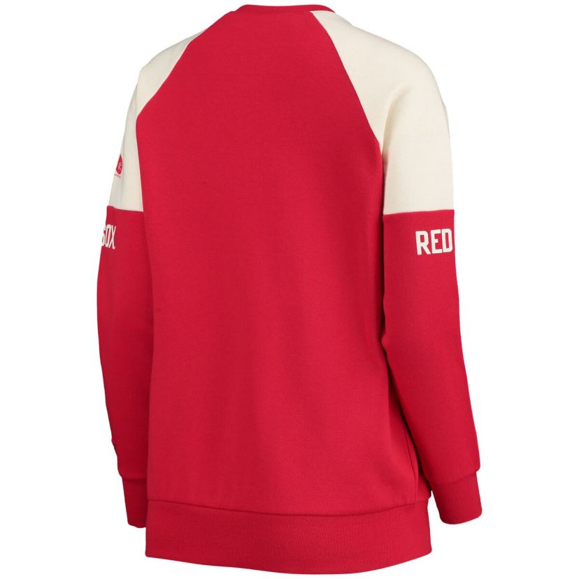 Boston Red Sox MLB Boston Sox Baseline Raglan Pullover Sweatshirt