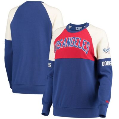 MLB Los Angeles Dodgers Baseline Raglan Pullover Sweatshirt