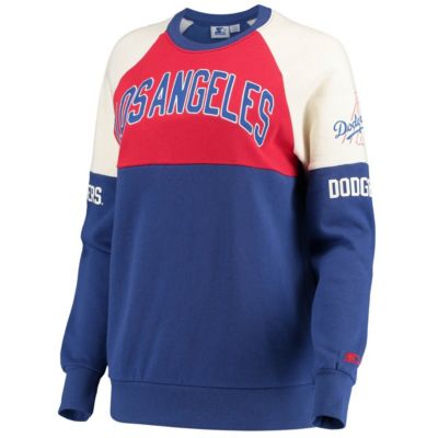 MLB Los Angeles Dodgers Baseline Raglan Pullover Sweatshirt