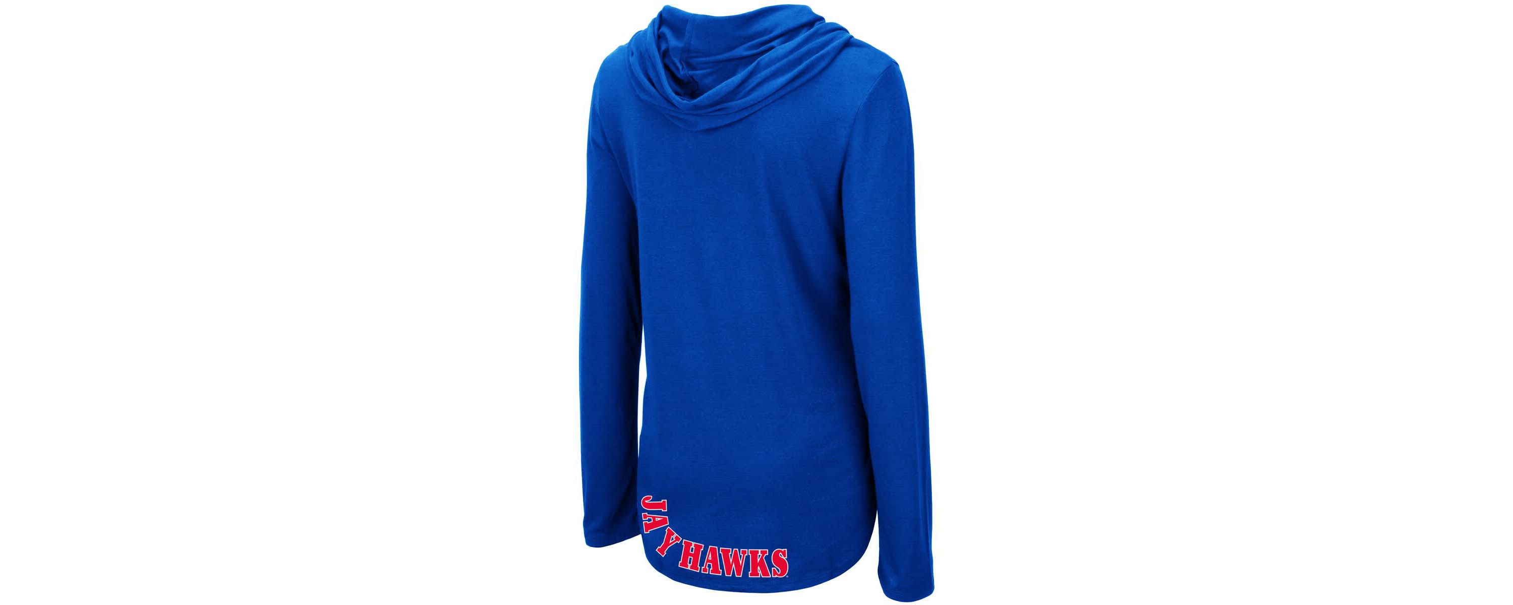 NCAA Kansas Jayhawks My Lover Lightweight Hooded Long Sleeve T-Shirt