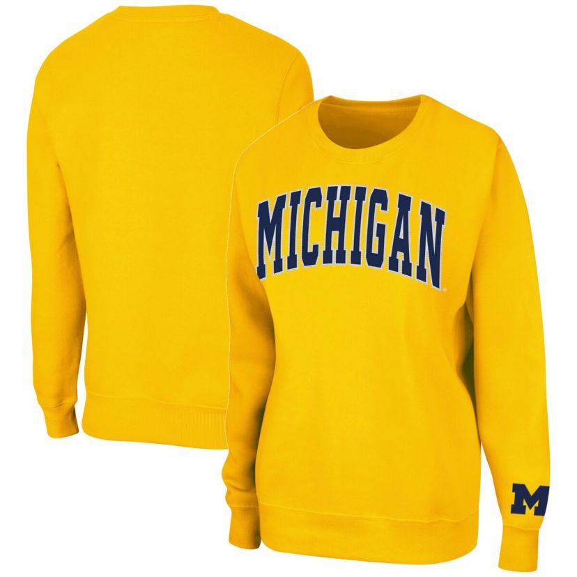 NCAA Michigan Wolverines Campanile Pullover Sweatshirt