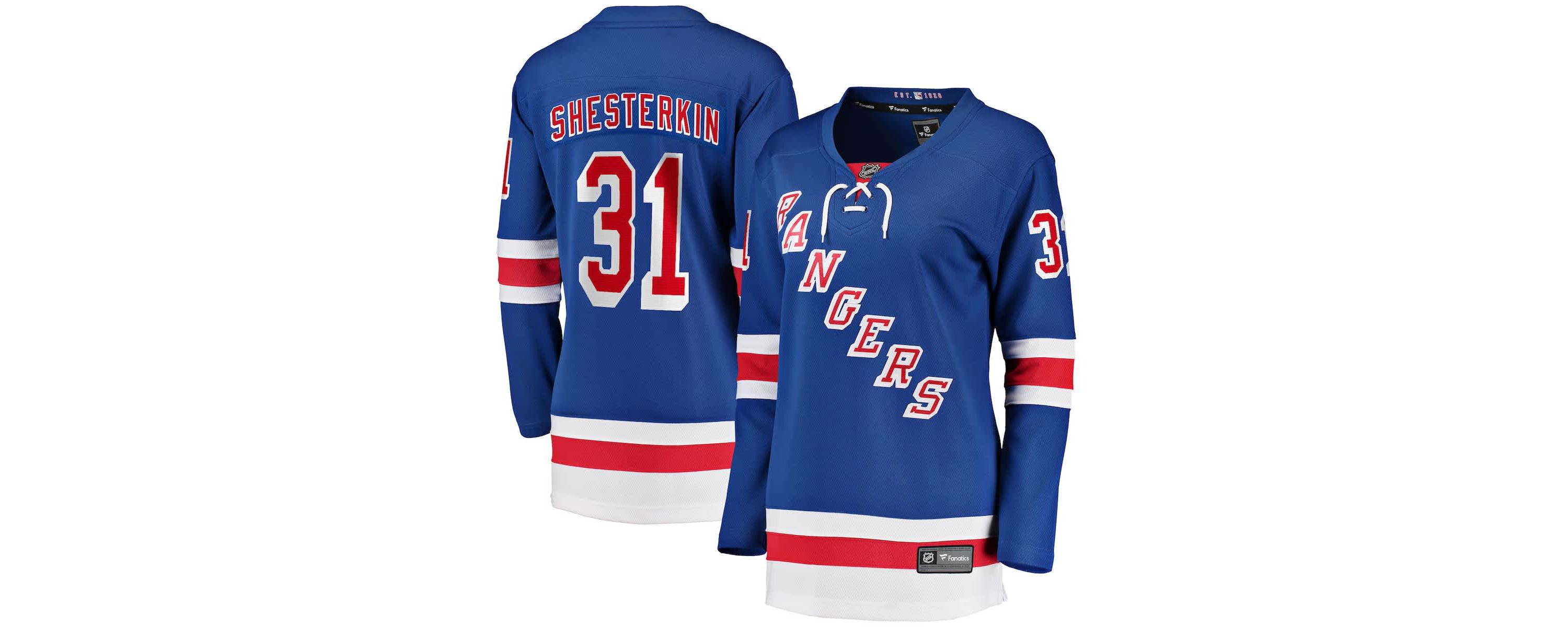 NHL Fanatics Igor Shesterkin New York Rangers Home Breakaway Jersey