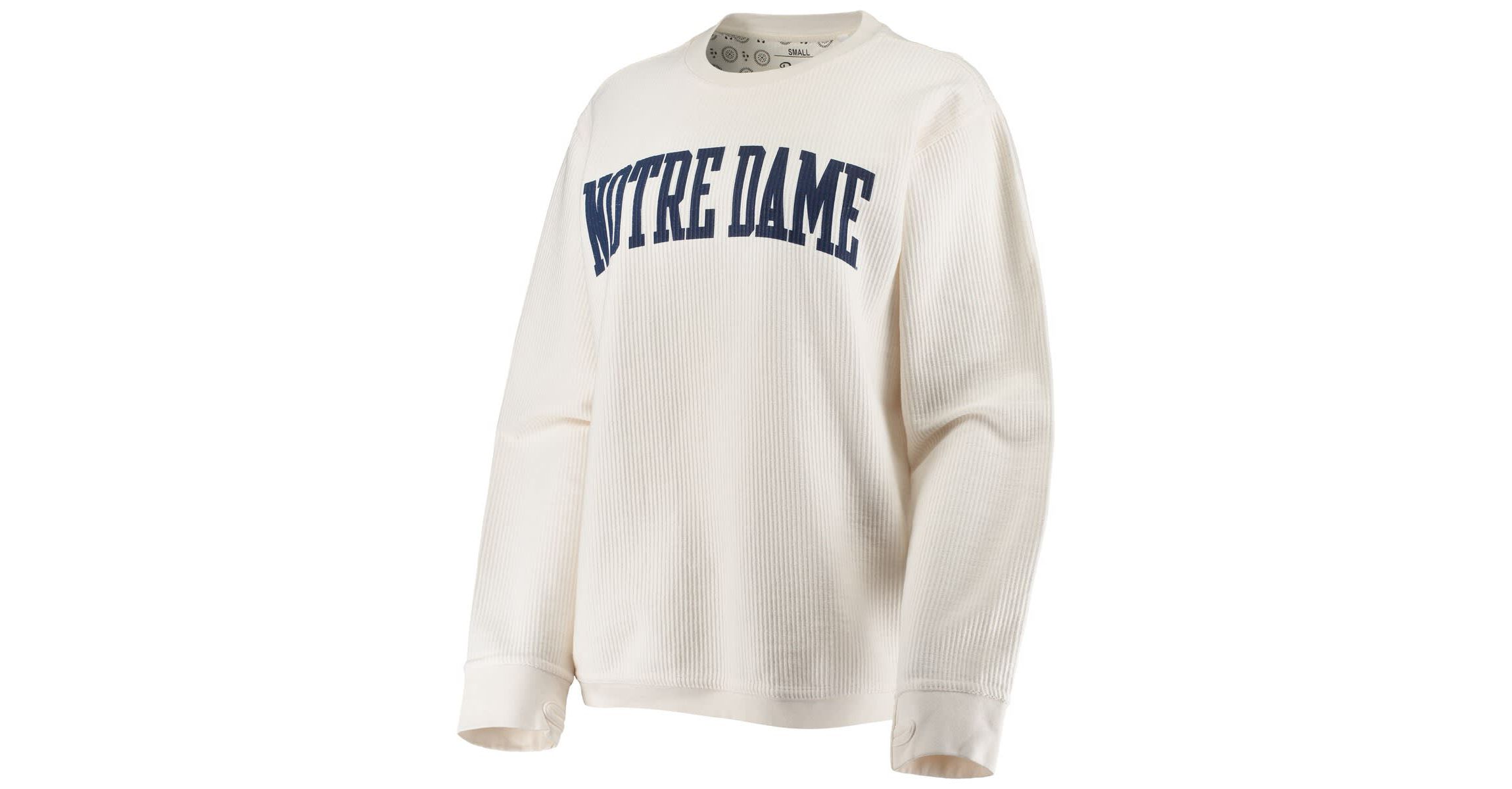 NCAA Notre Dame Fighting Irish Comfy Cord Vintage Wash Basic Arch Pullover Sweatshirt