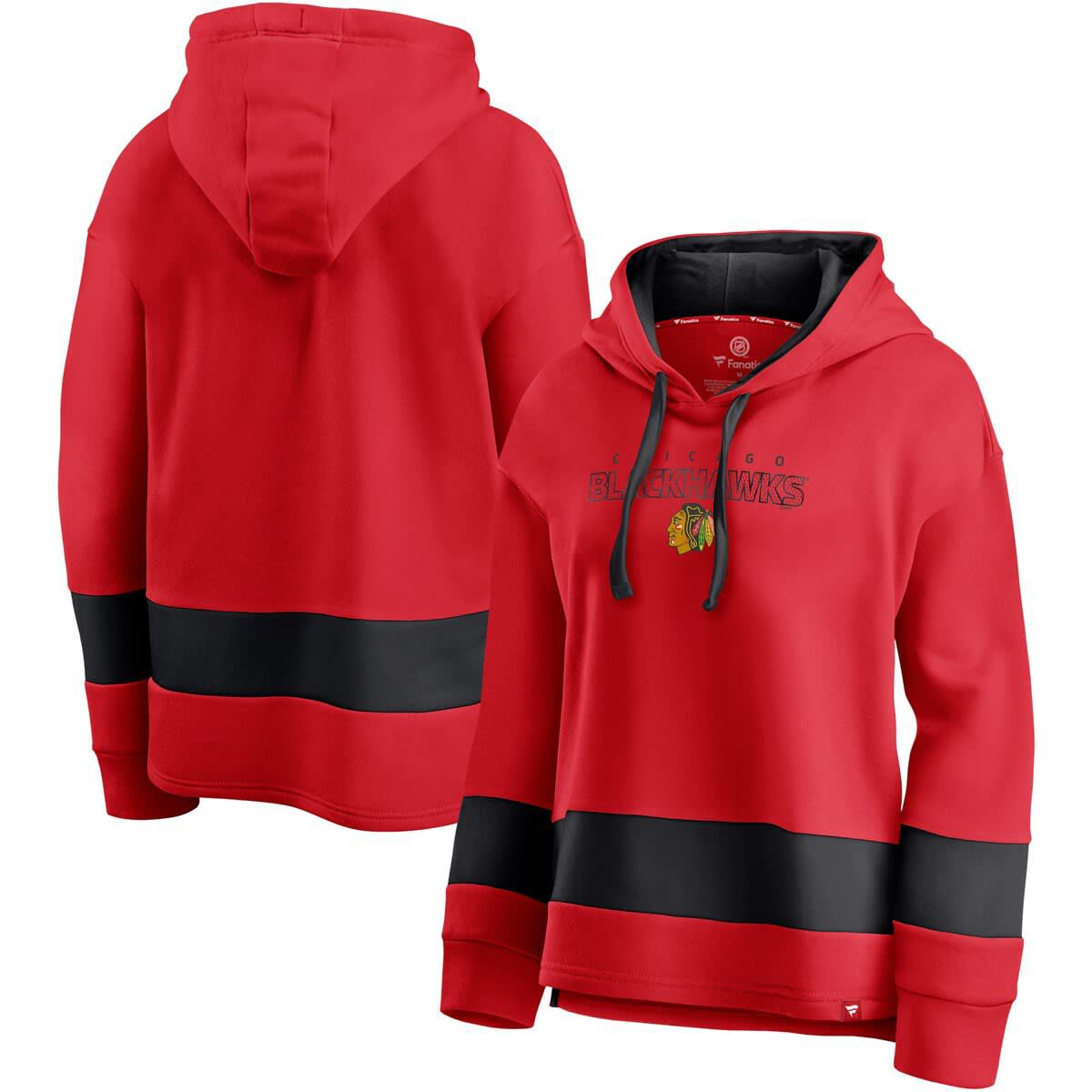 NHL Fanatics Chicago Blackhawks Colors of Pride Colorblock Pullover Hoodie
