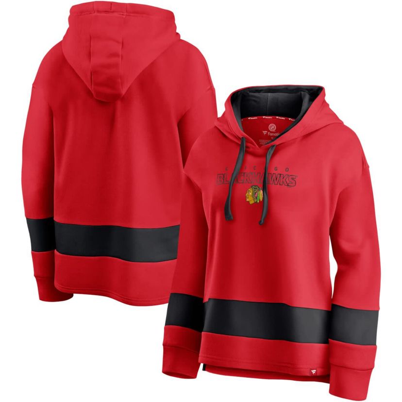 NHL Fanatics Chicago Blackhawks Colors of Pride Colorblock Pullover Hoodie