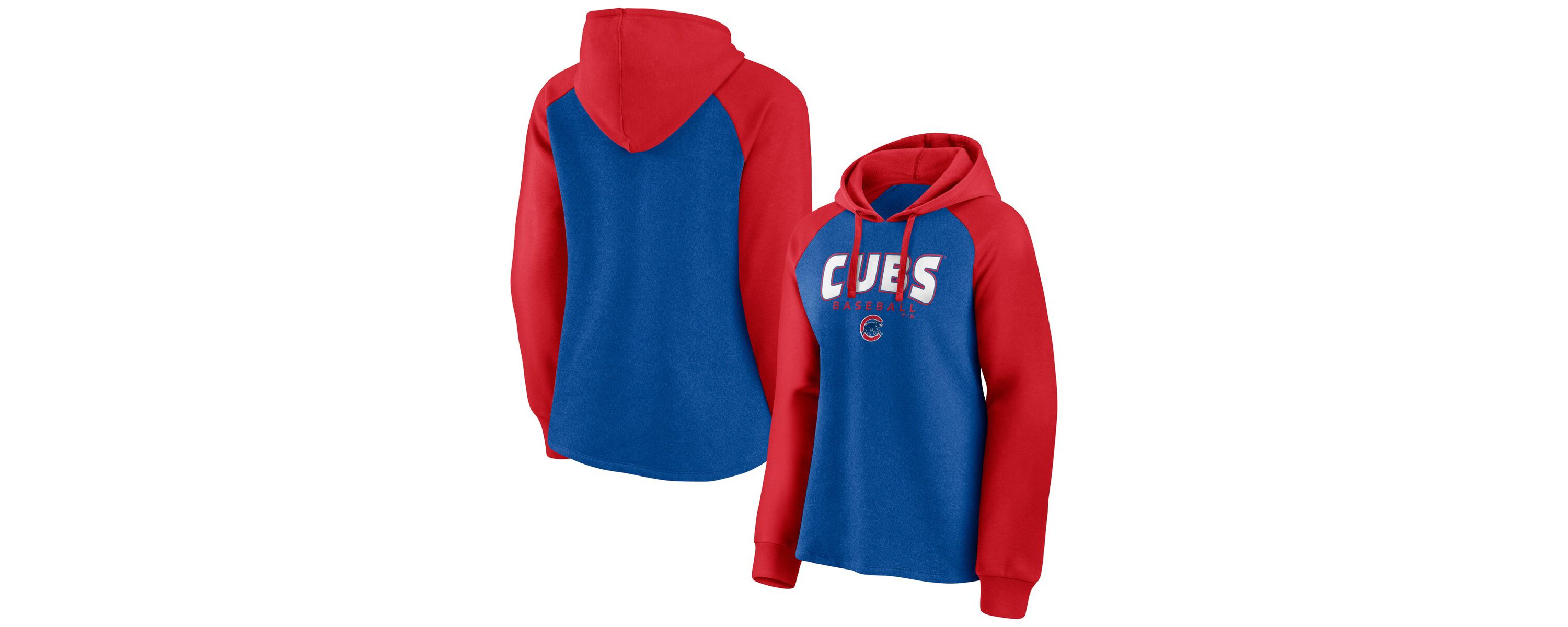 MLB Fanatics Chicago Cubs Recharged Raglan Pullover Hoodie