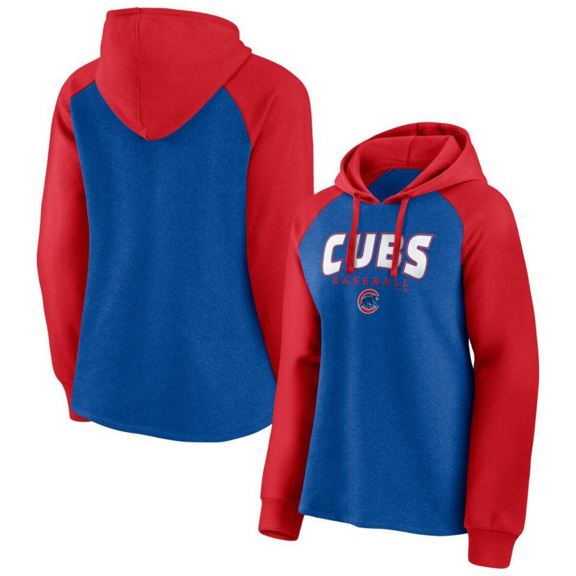 MLB Fanatics Chicago Cubs Recharged Raglan Pullover Hoodie