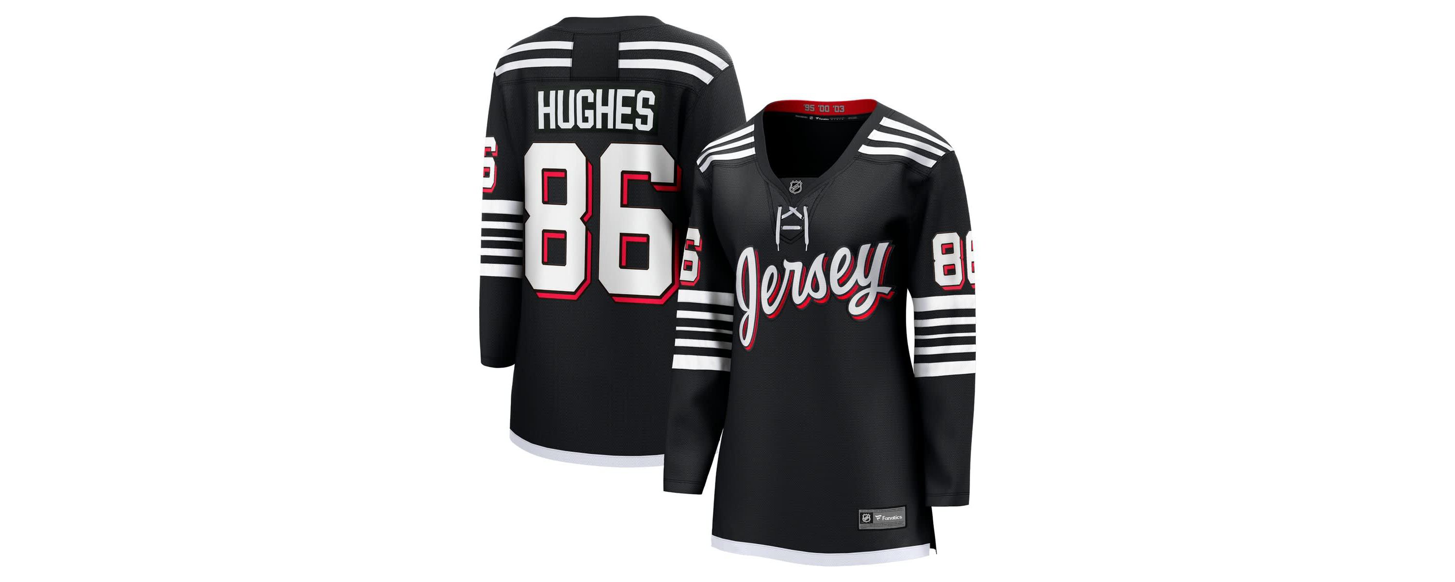 NHL Fanatics Jack Hughes New Jersey Devils Alternate Breakaway Jersey
