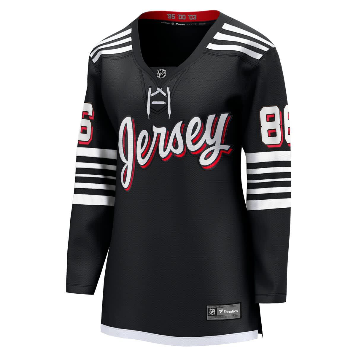 NHL Fanatics Jack Hughes New Jersey Devils Alternate Breakaway Jersey