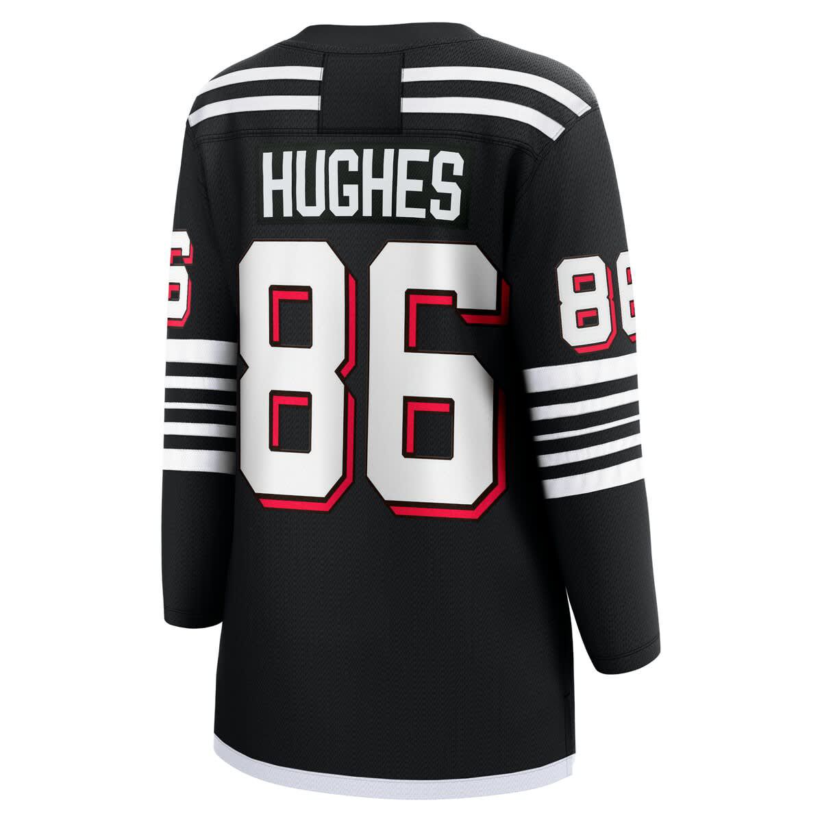 NHL Fanatics Jack Hughes New Jersey Devils Alternate Breakaway Jersey