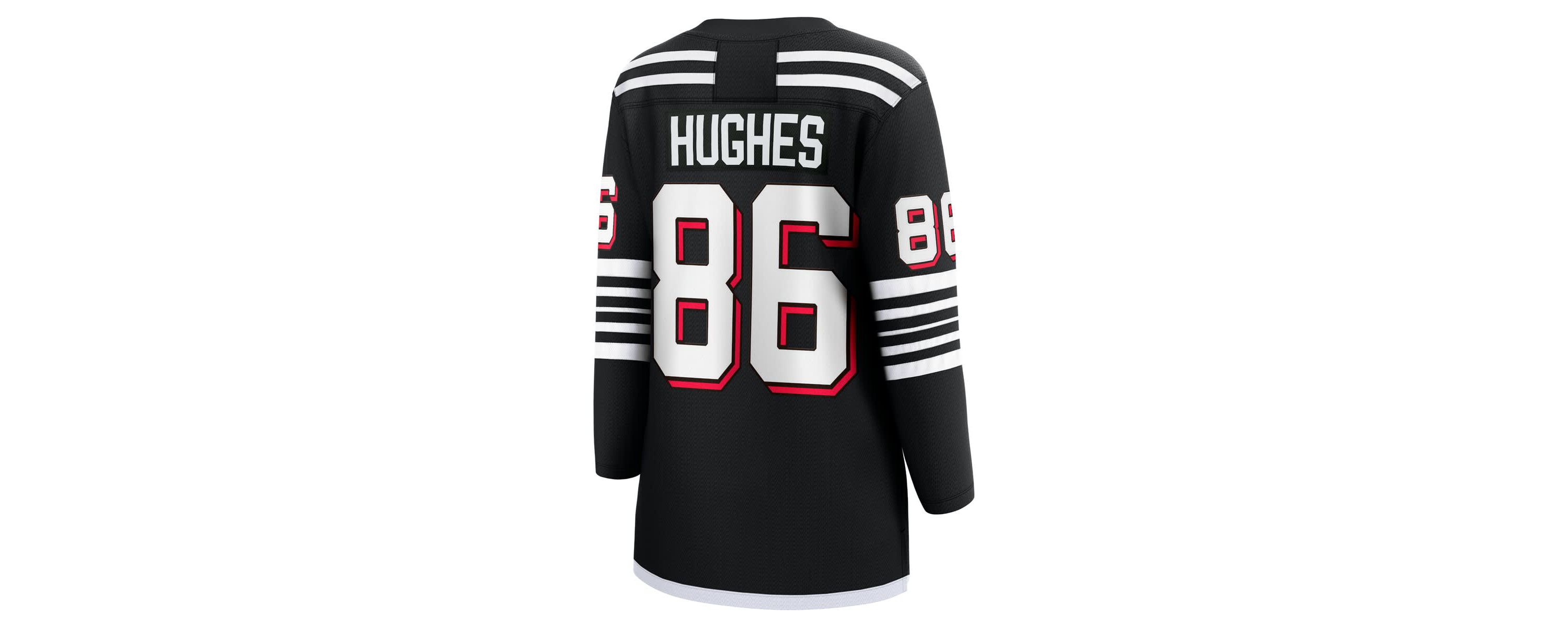 NHL Fanatics Jack Hughes New Jersey Devils Alternate Breakaway Jersey
