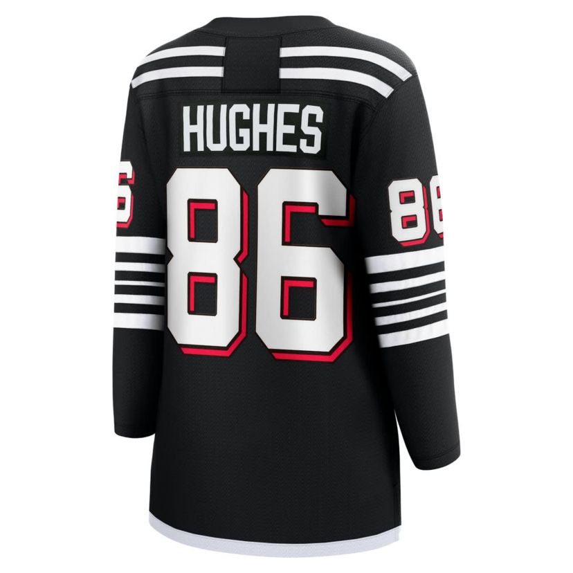 NHL Fanatics Jack Hughes New Jersey Devils Alternate Breakaway Jersey
