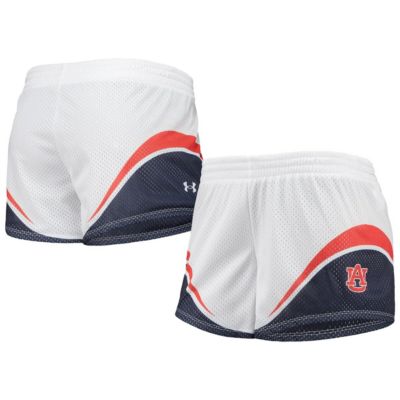 NCAA Under Armour White/Navy Auburn Tigers Mesh Shorts