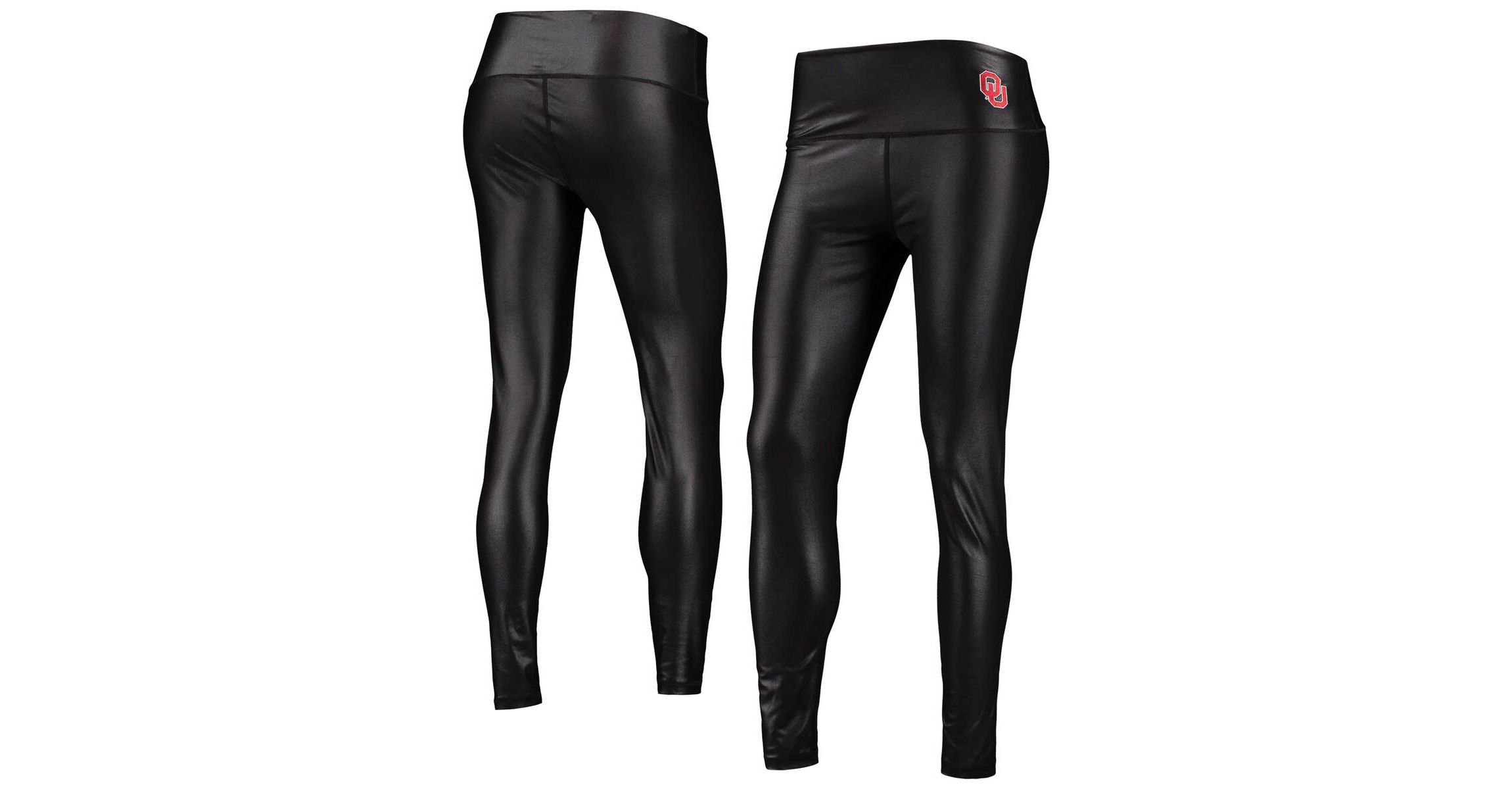 NCAA Oklahoma Sooners Shine Liquid Leggings