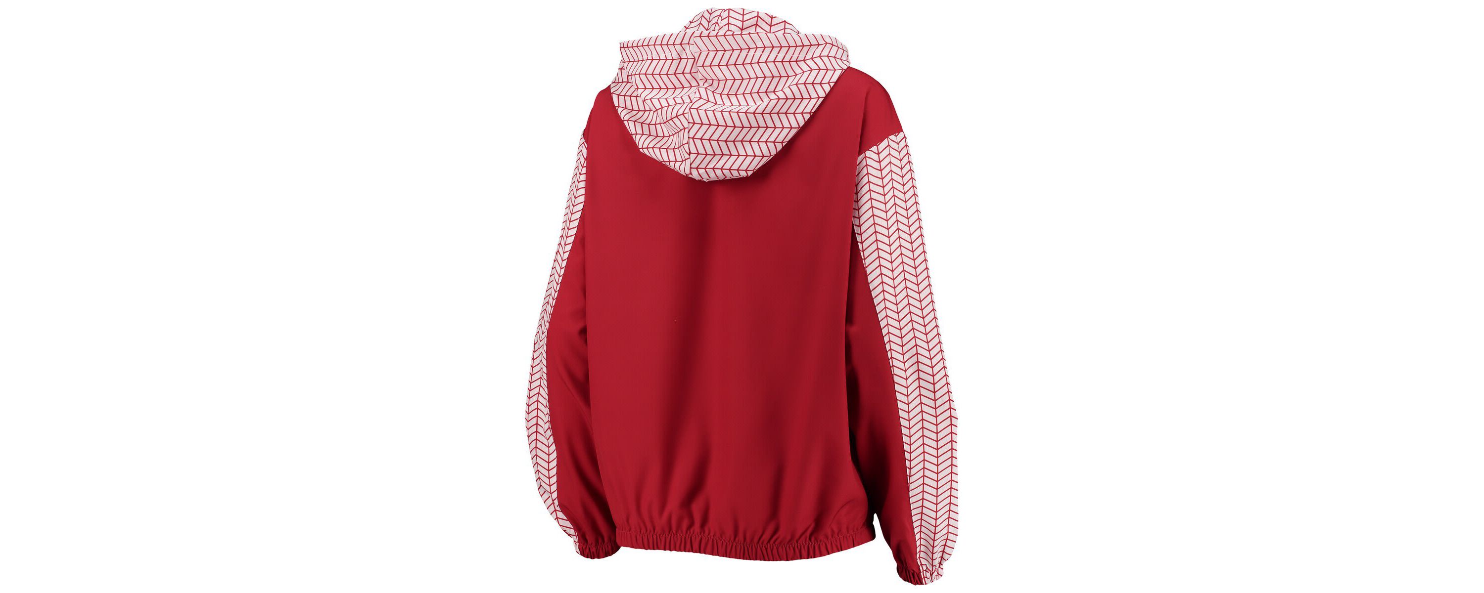 Alabama Crimson Tide NCAA Alabama Tide Chevron Swishy Quarter-Zip Hoodie Jacket