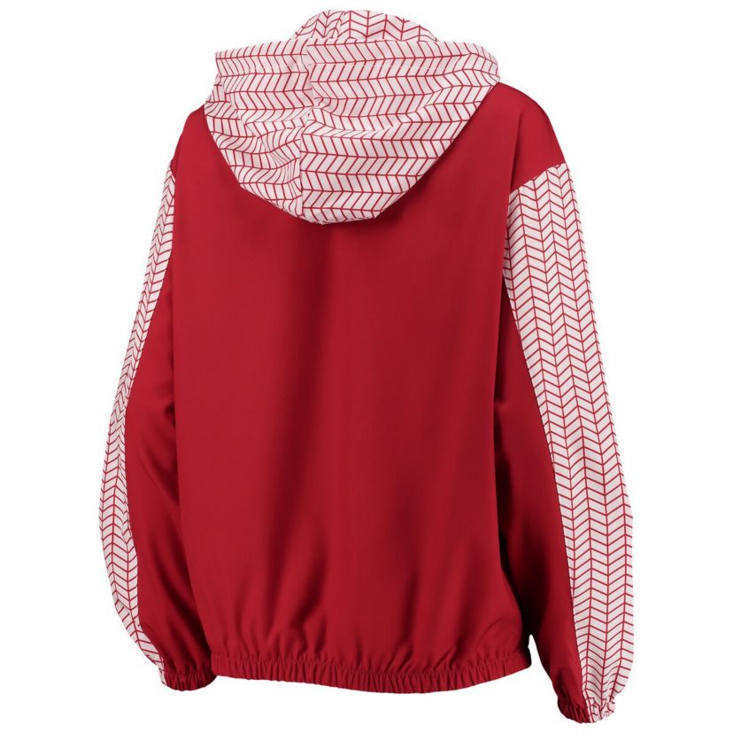 Alabama Crimson Tide NCAA Alabama Tide Chevron Swishy Quarter-Zip Hoodie Jacket