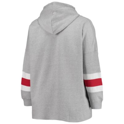 Alabama Crimson Tide NCAA ed Plus Sleeve Stripe Pullover Hoodie