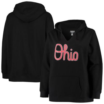 NCAA Ohio State Buckeyes Plus Notch Neck Team Pullover Hoodie