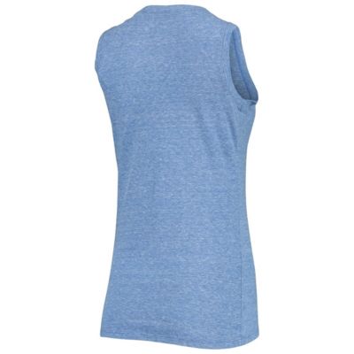 NCAA ed Boise State Broncos Relaxed Henley Tri-Blend V-Neck Tank Top