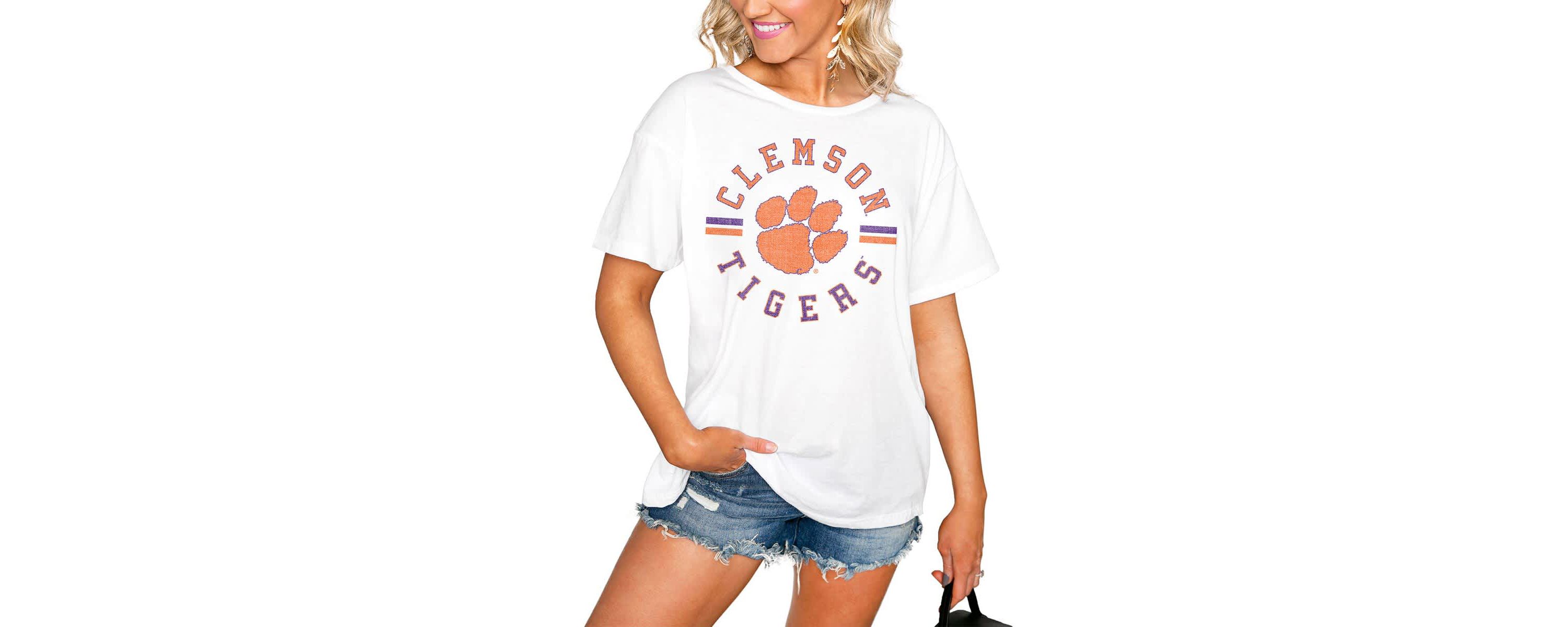 NCAA Clemson Tigers Vintage Days Easy Relaxed T-Shirt