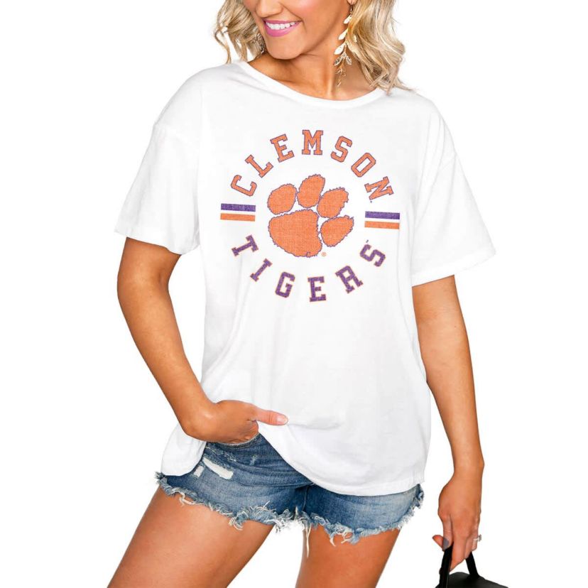 NCAA Clemson Tigers Vintage Days Easy Relaxed T-Shirt