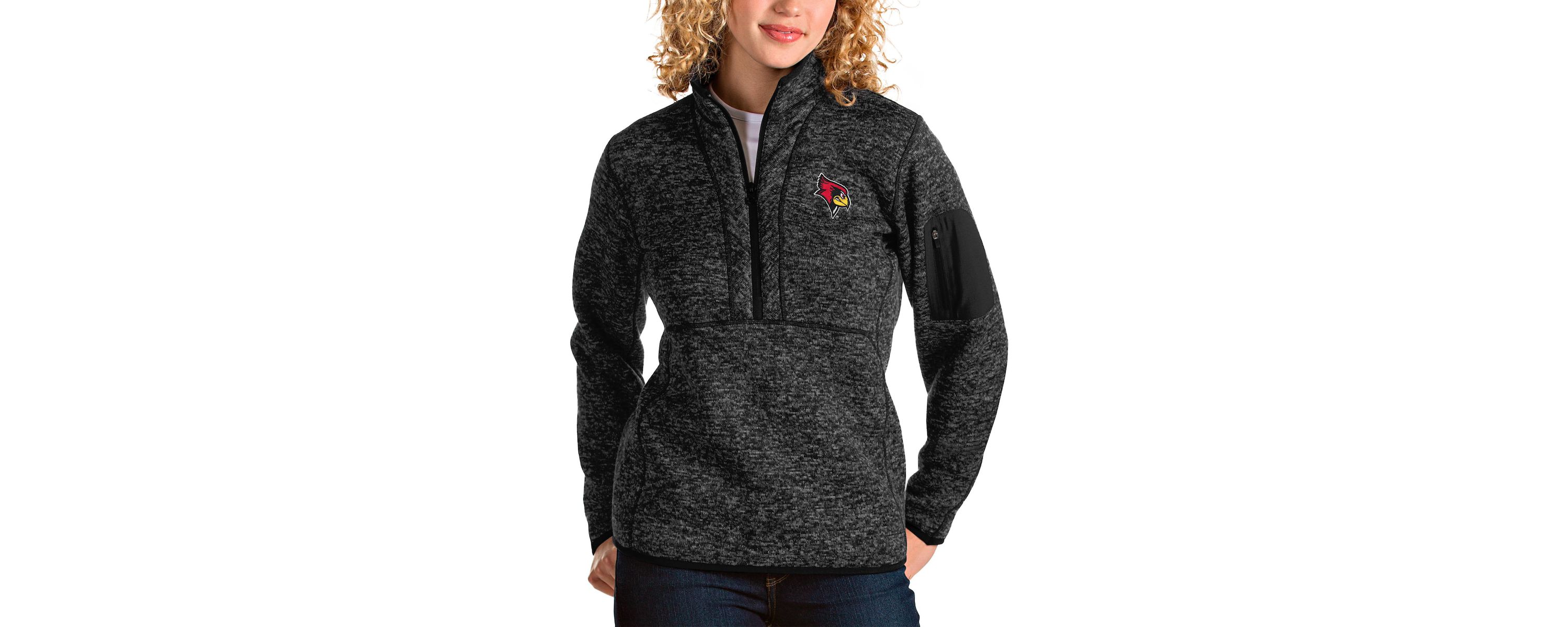 NCAA ed Illinois State Redbirds Fortune Half-Zip Pullover Jacket