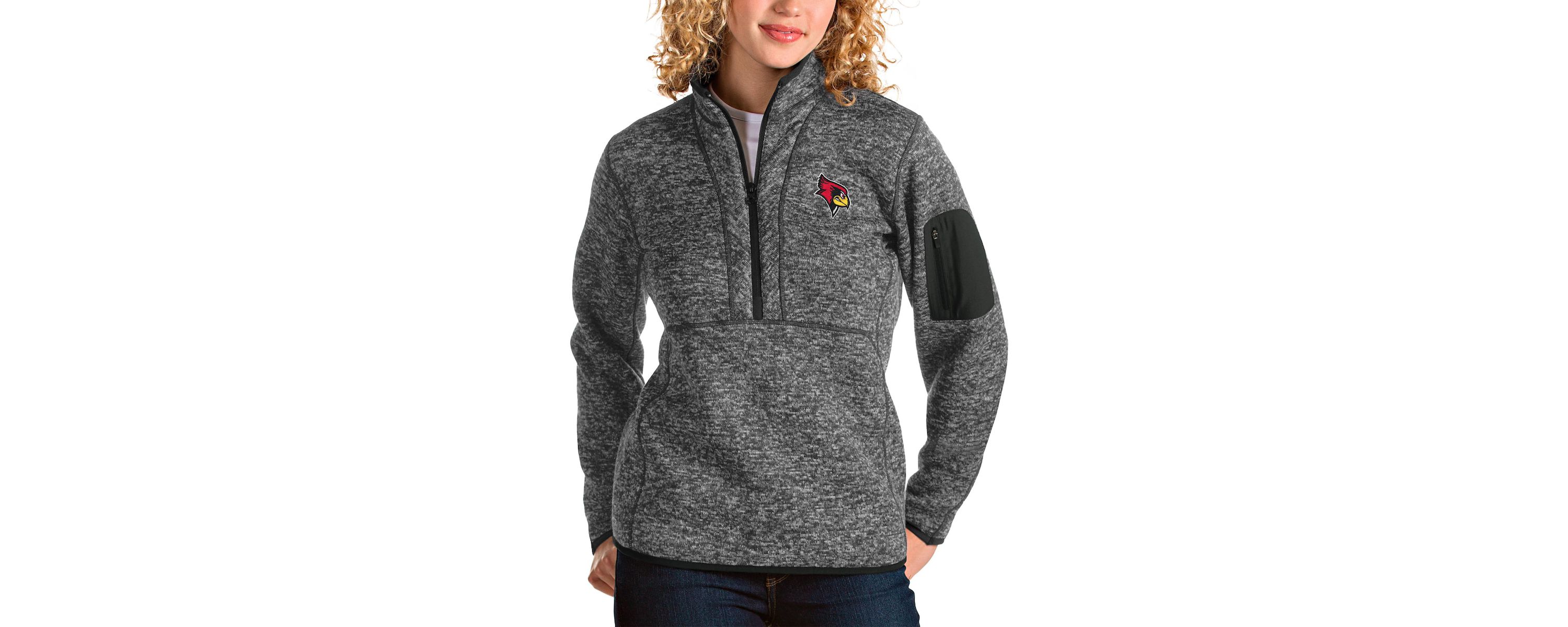 NCAA ed Illinois State Redbirds Fortune Half-Zip Pullover Jacket