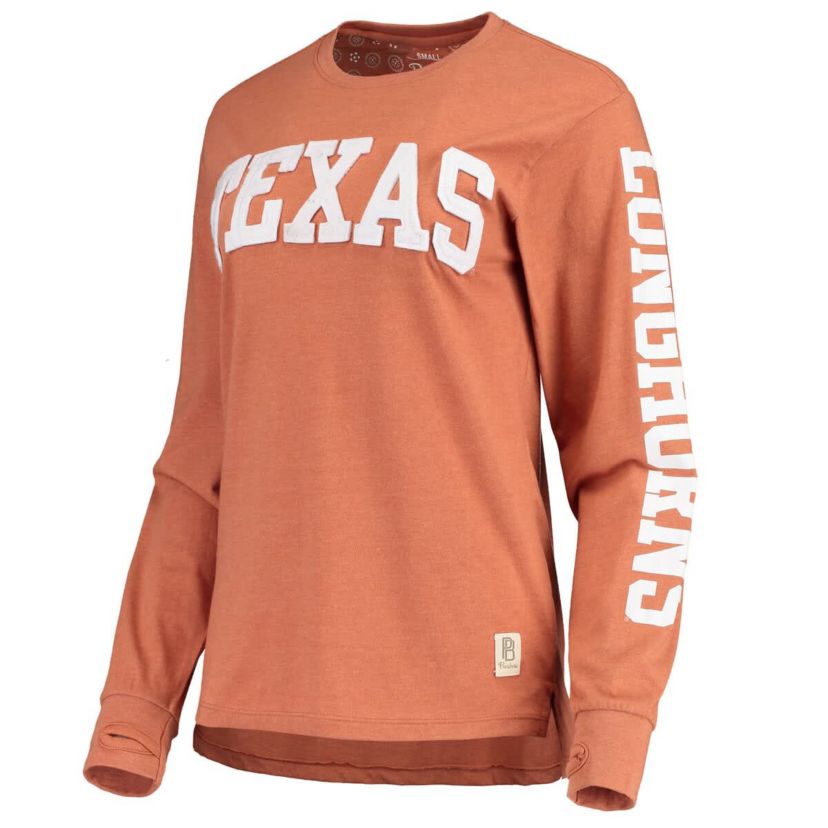 NCAA ed Texas Texas Longhorns Two-Hit Canyon Long Sleeve T-Shirt
