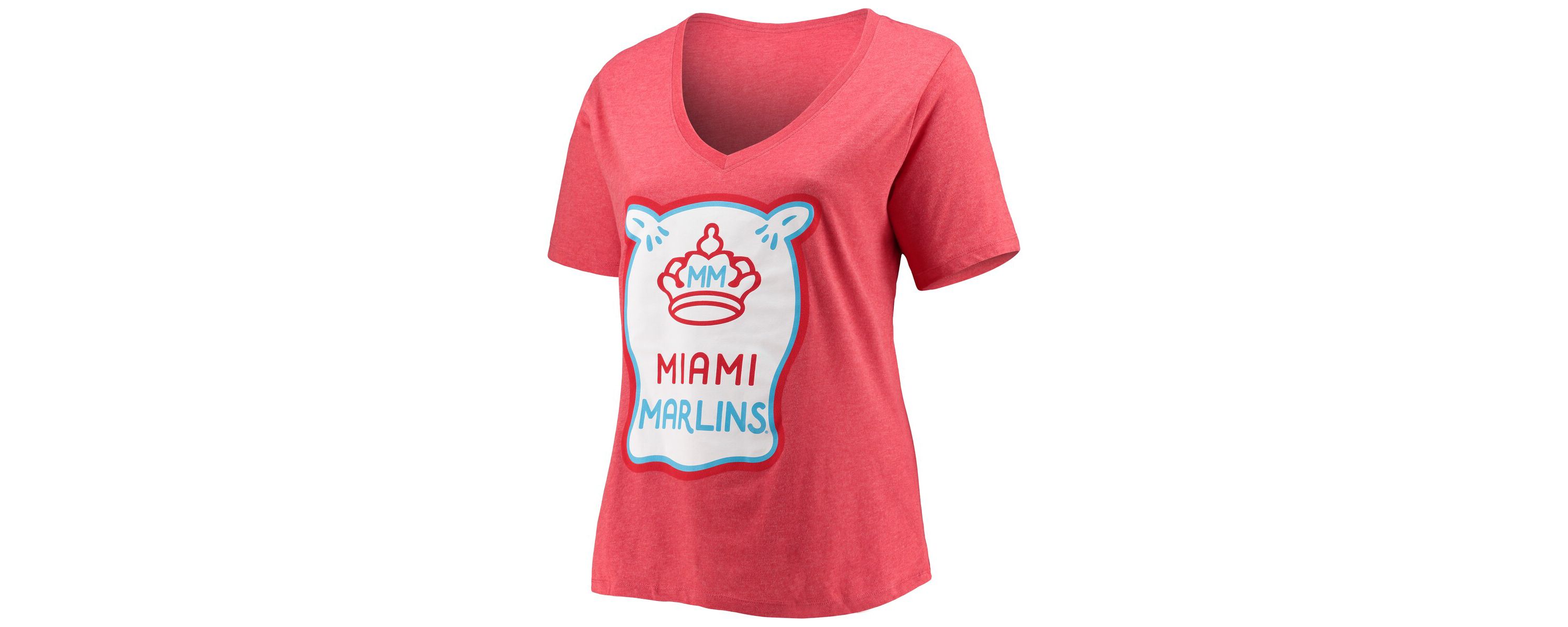 MLB Miami Marlins City Connect Plus Size V-Neck T-Shirt