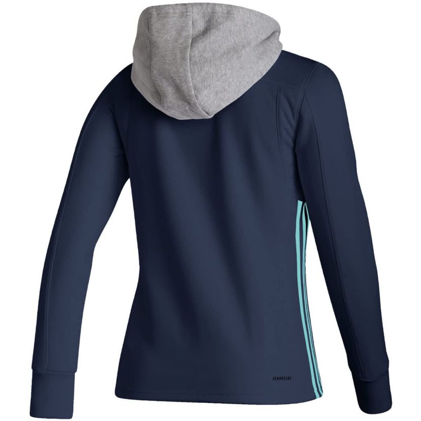 NHL Deep Sea Seattle Kraken Skate Lace AEROREADY Pullover Hoodie