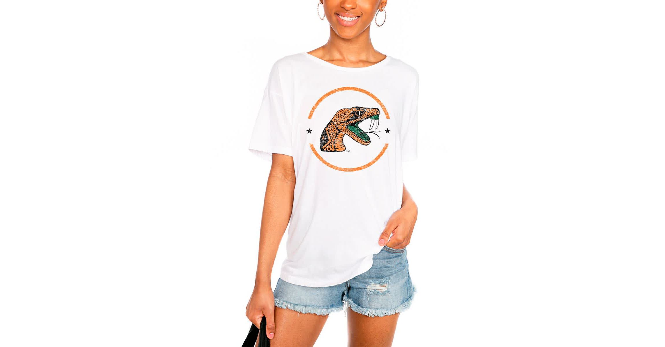 NCAA Florida A&M Rattlers End Zone Easy T-Shirt