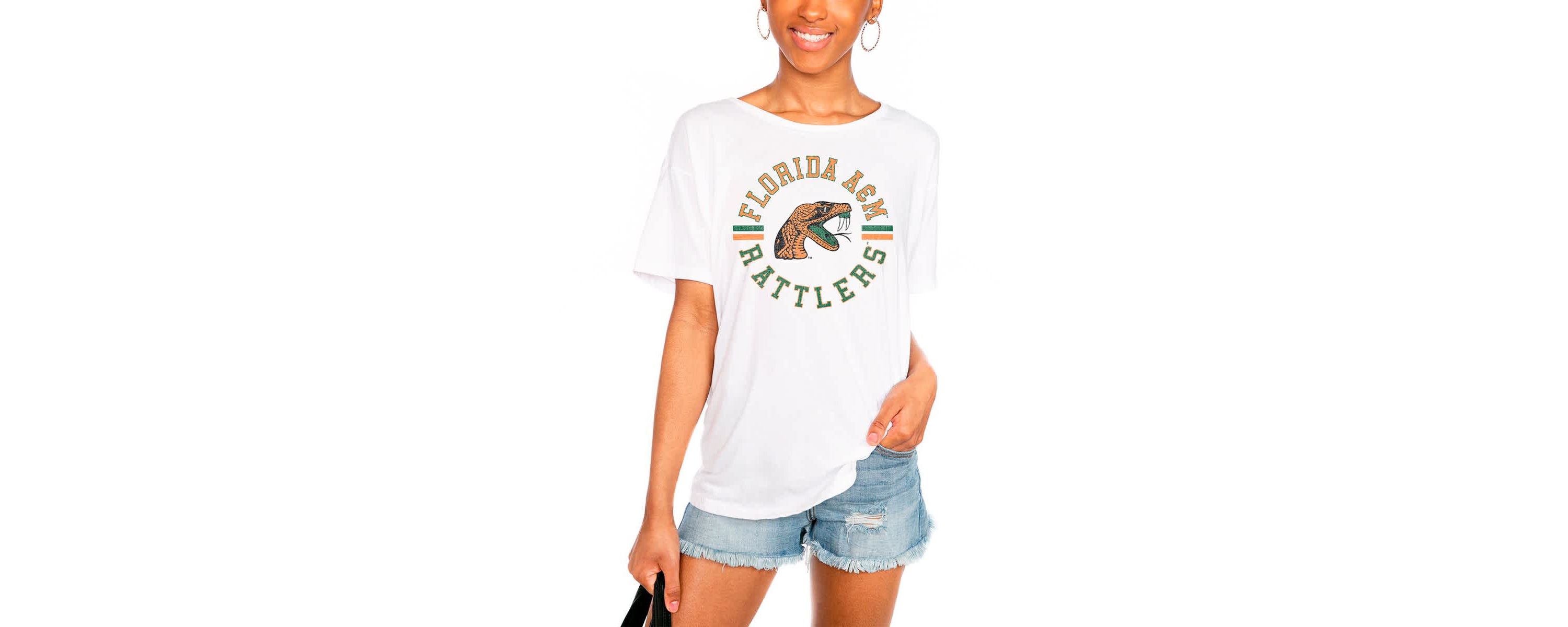 NCAA Florida A&M Rattlers Vintage Days Easy Relaxed T-Shirt