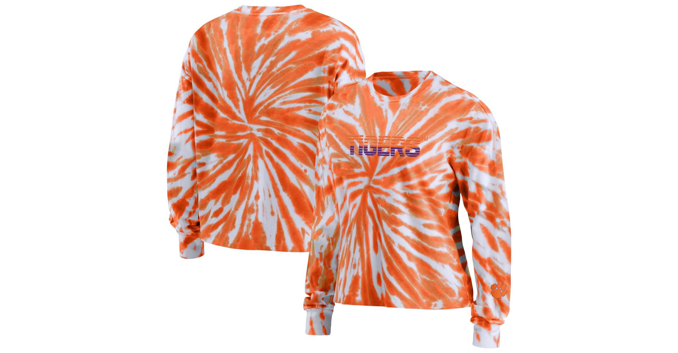 NCAA Clemson Tigers Tie-Dye Long Sleeve T-Shirt