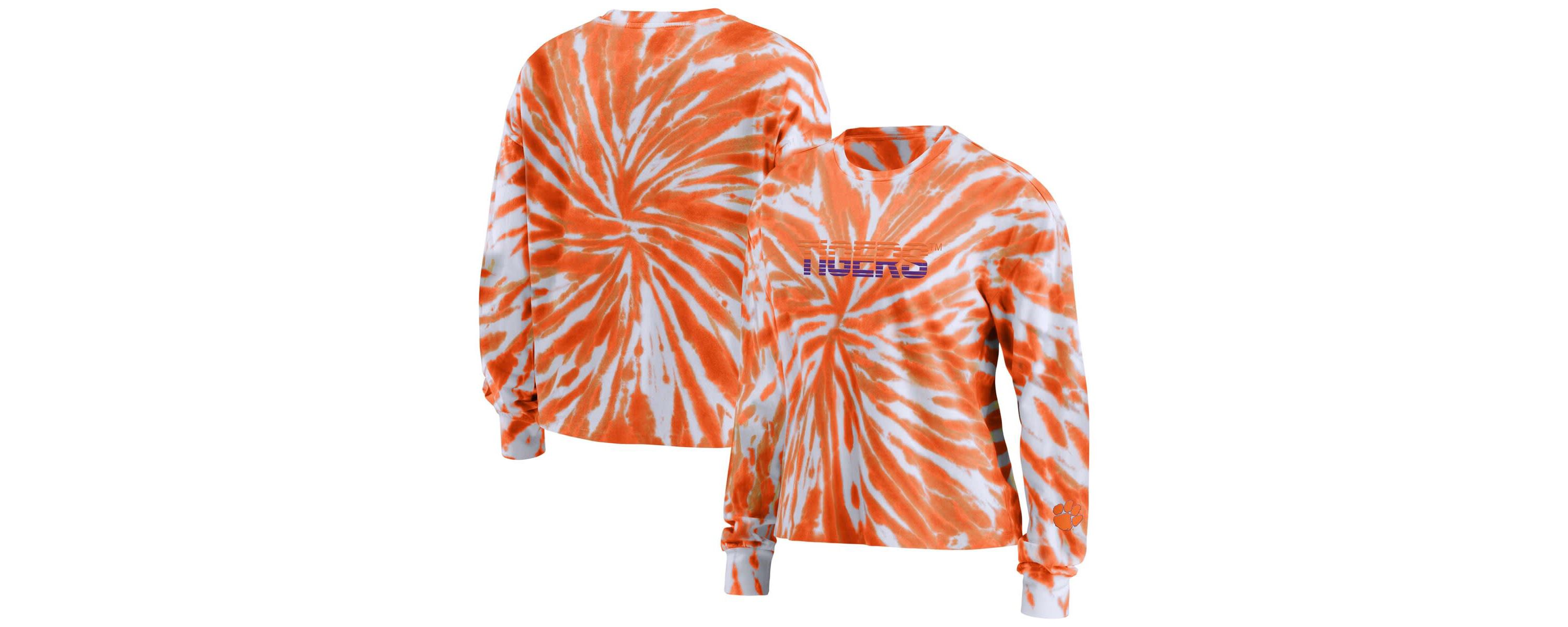 NCAA Clemson Tigers Tie-Dye Long Sleeve T-Shirt