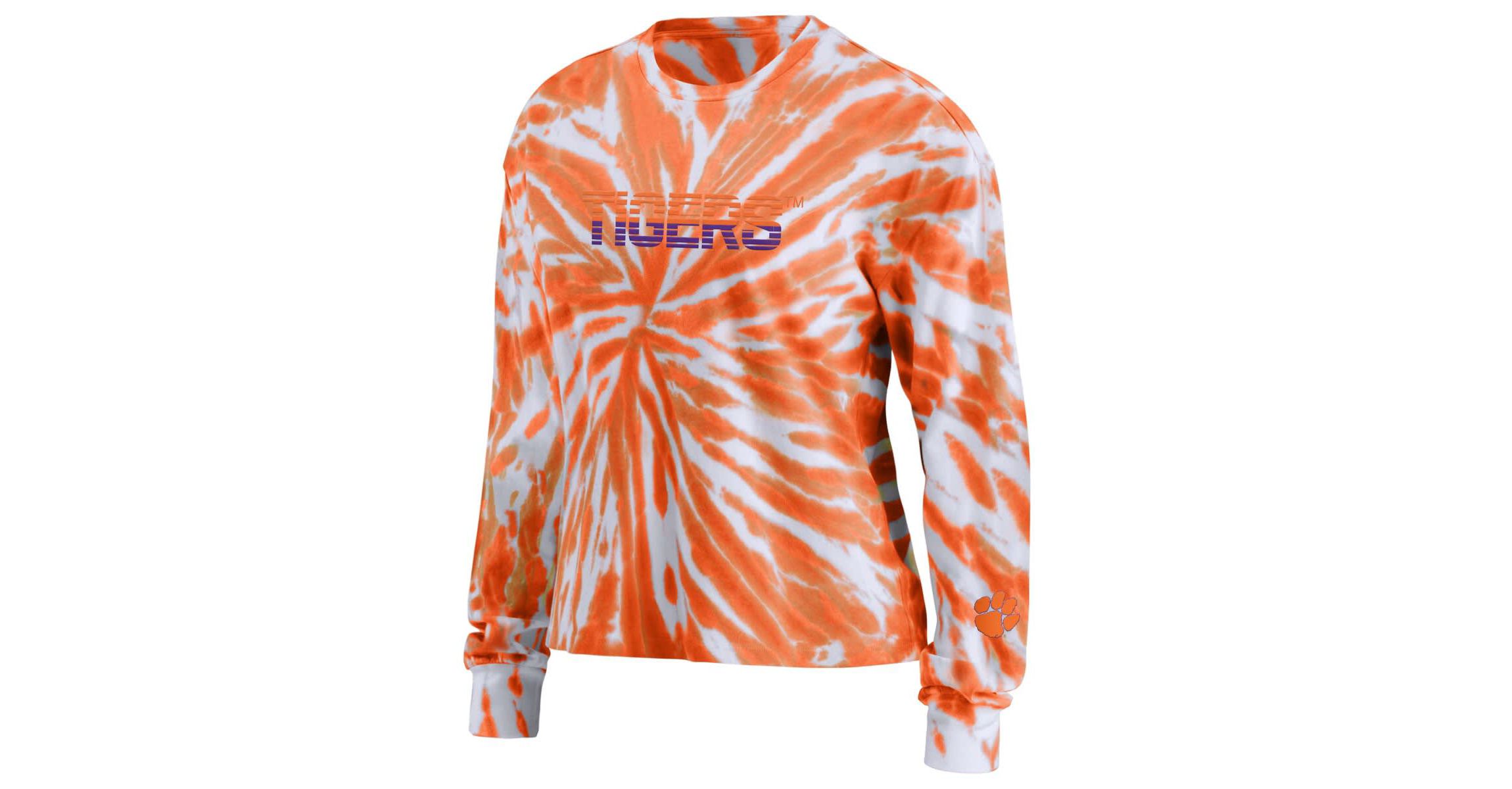 NCAA Clemson Tigers Tie-Dye Long Sleeve T-Shirt