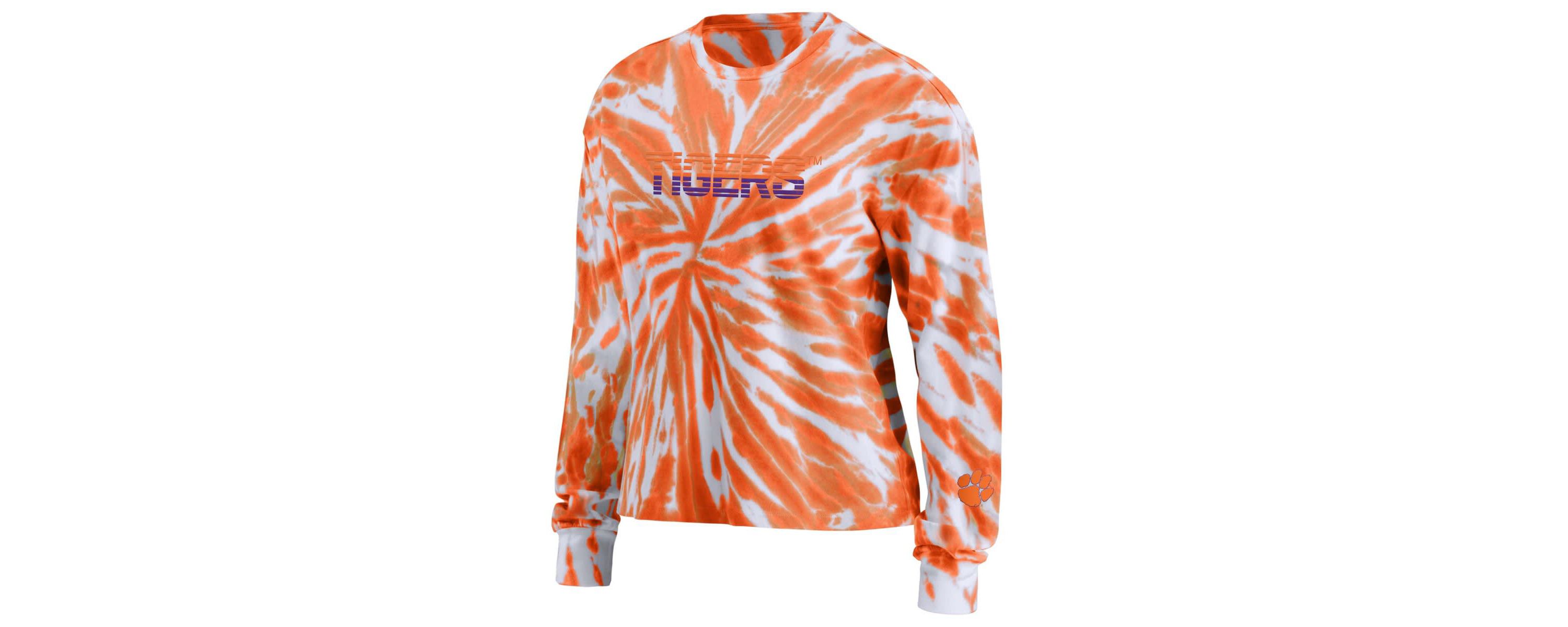 NCAA Clemson Tigers Tie-Dye Long Sleeve T-Shirt