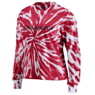 NCAA Wisconsin Badgers Tie-Dye Long Sleeve T-Shirt