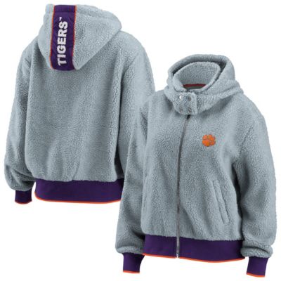 NCAA Clemson Tigers Sherpa Full-Zip Hoodie