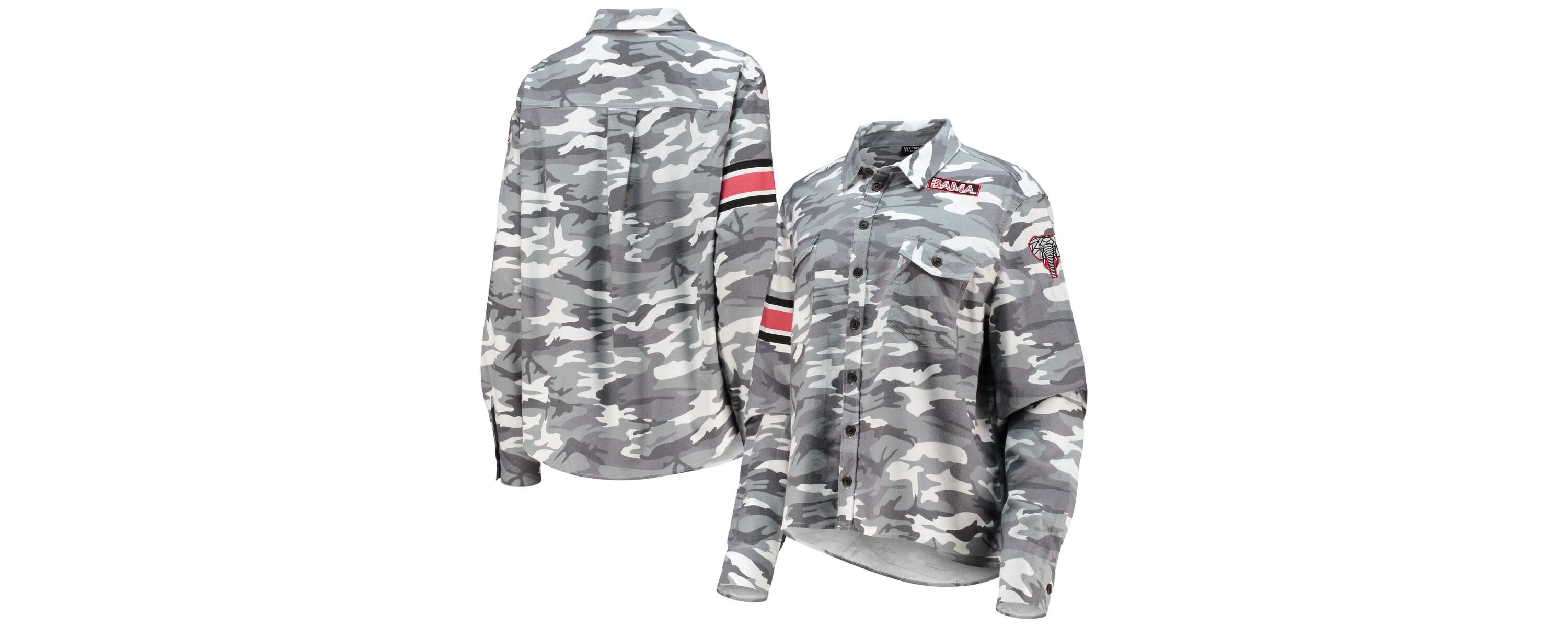 Alabama Crimson Tide NCAA Alabama Tide Flannel Button-Up Long Sleeve Shirt