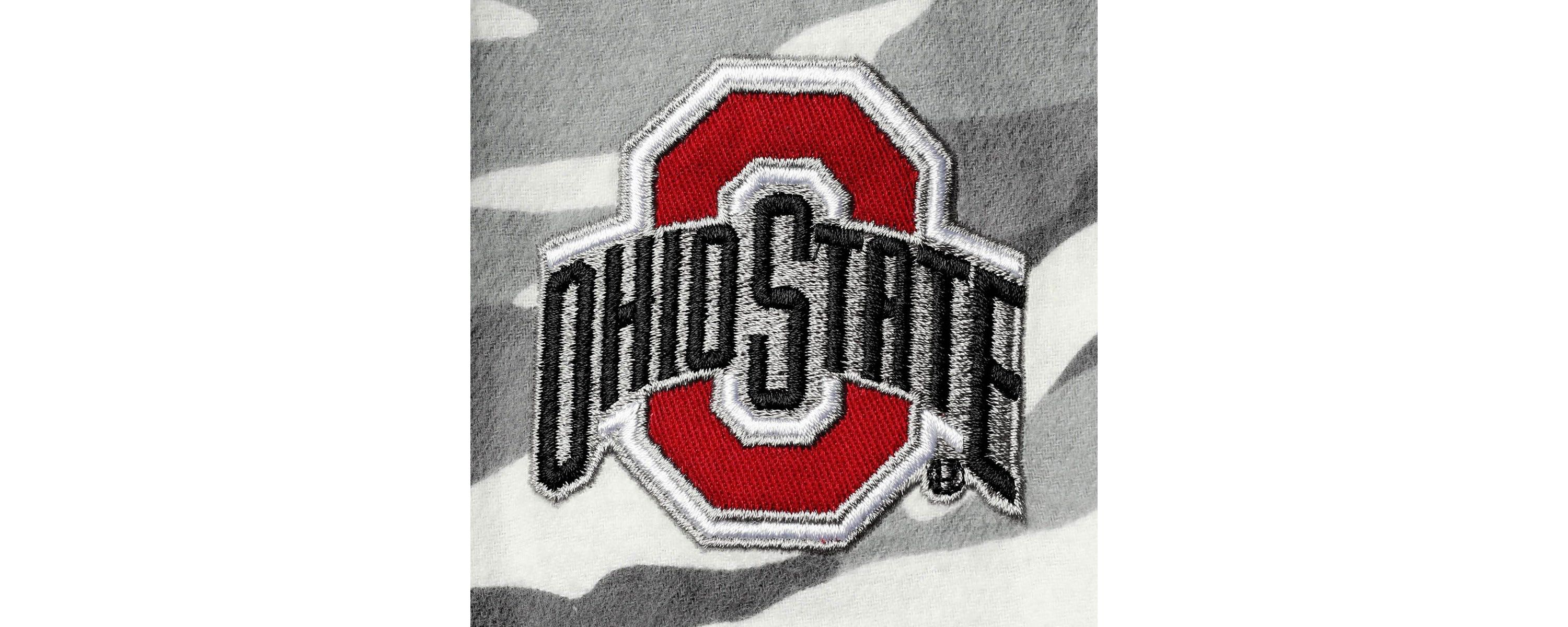 NCAA Ohio State Buckeyes Flannel Button-Up Long Sleeve Shirt