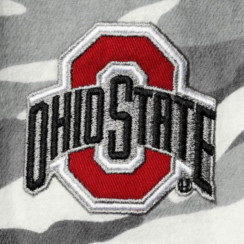 NCAA Ohio State Buckeyes Flannel Button-Up Long Sleeve Shirt