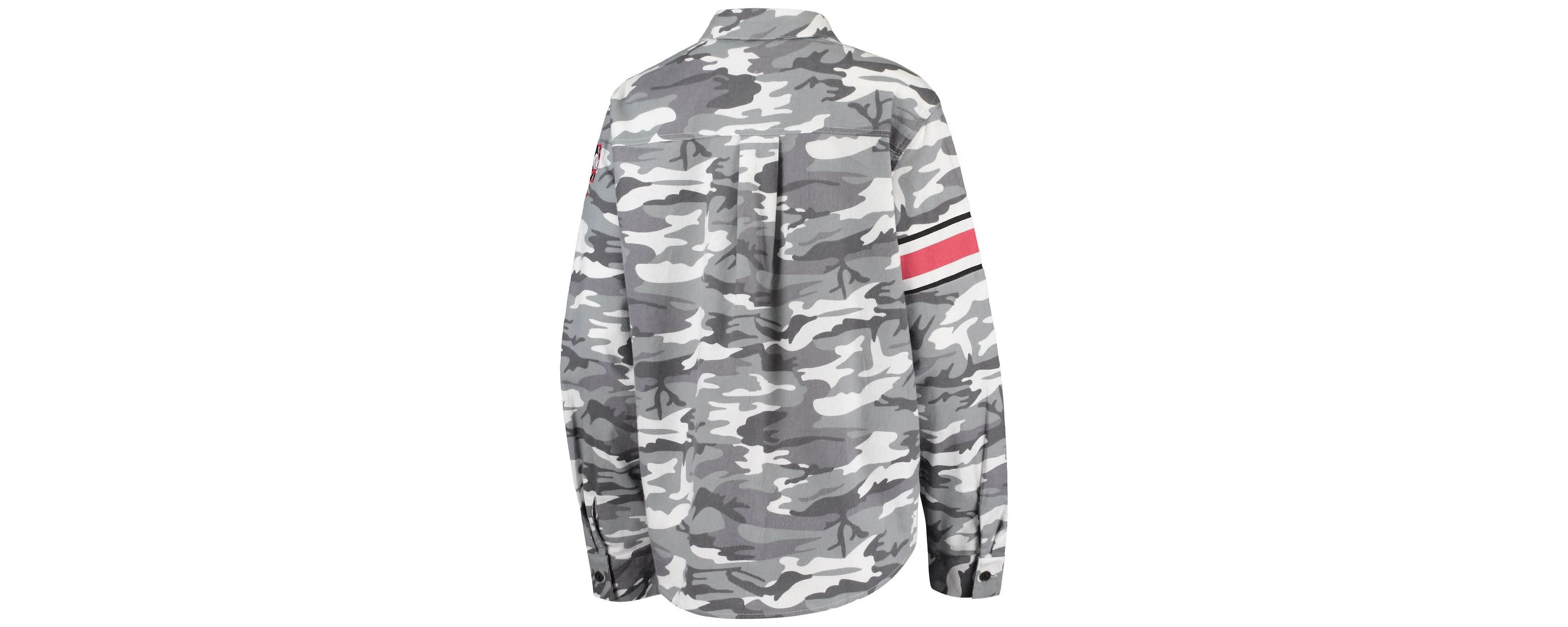 NCAA Ohio State Buckeyes Flannel Button-Up Long Sleeve Shirt