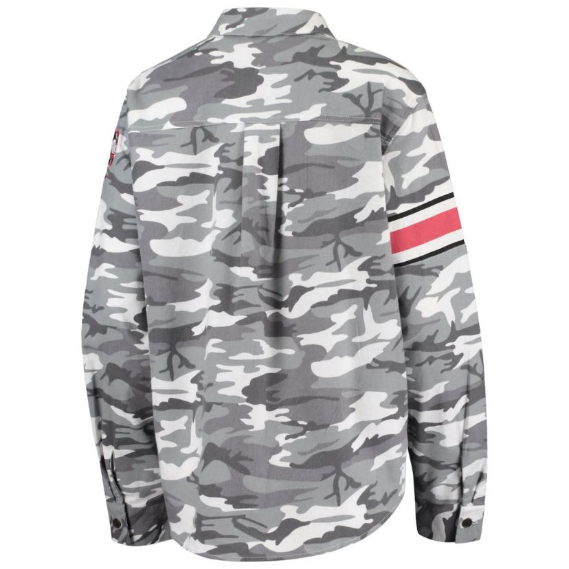 NCAA Ohio State Buckeyes Flannel Button-Up Long Sleeve Shirt