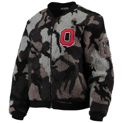 NCAA Ohio State Buckeyes Sherpa Bomber Full-Zip Jacket