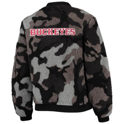 NCAA Ohio State Buckeyes Sherpa Bomber Full-Zip Jacket