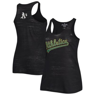 MLB Oakland Athletics Plus Swing for the Fences Tri-Blend Racerback Tank Top