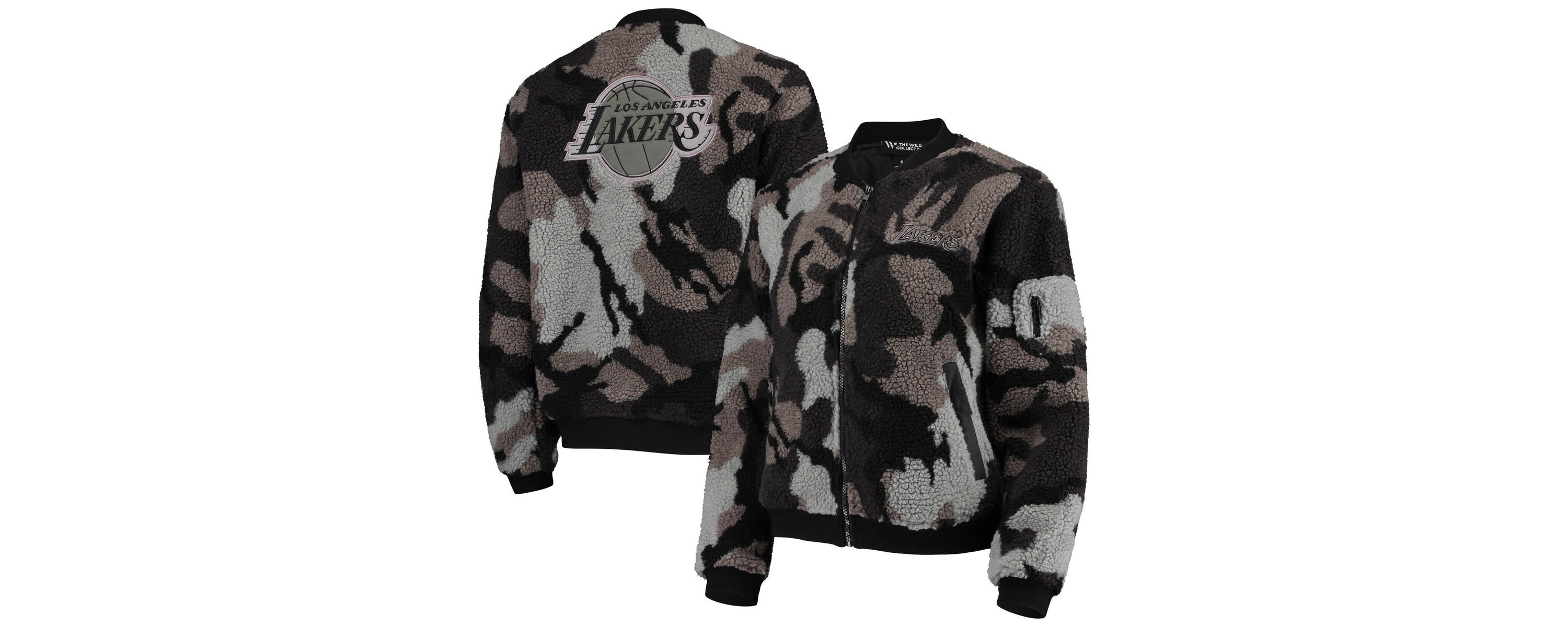 NBA Los Angeles Lakers Sherpa Full-Zip Bomber Jacket