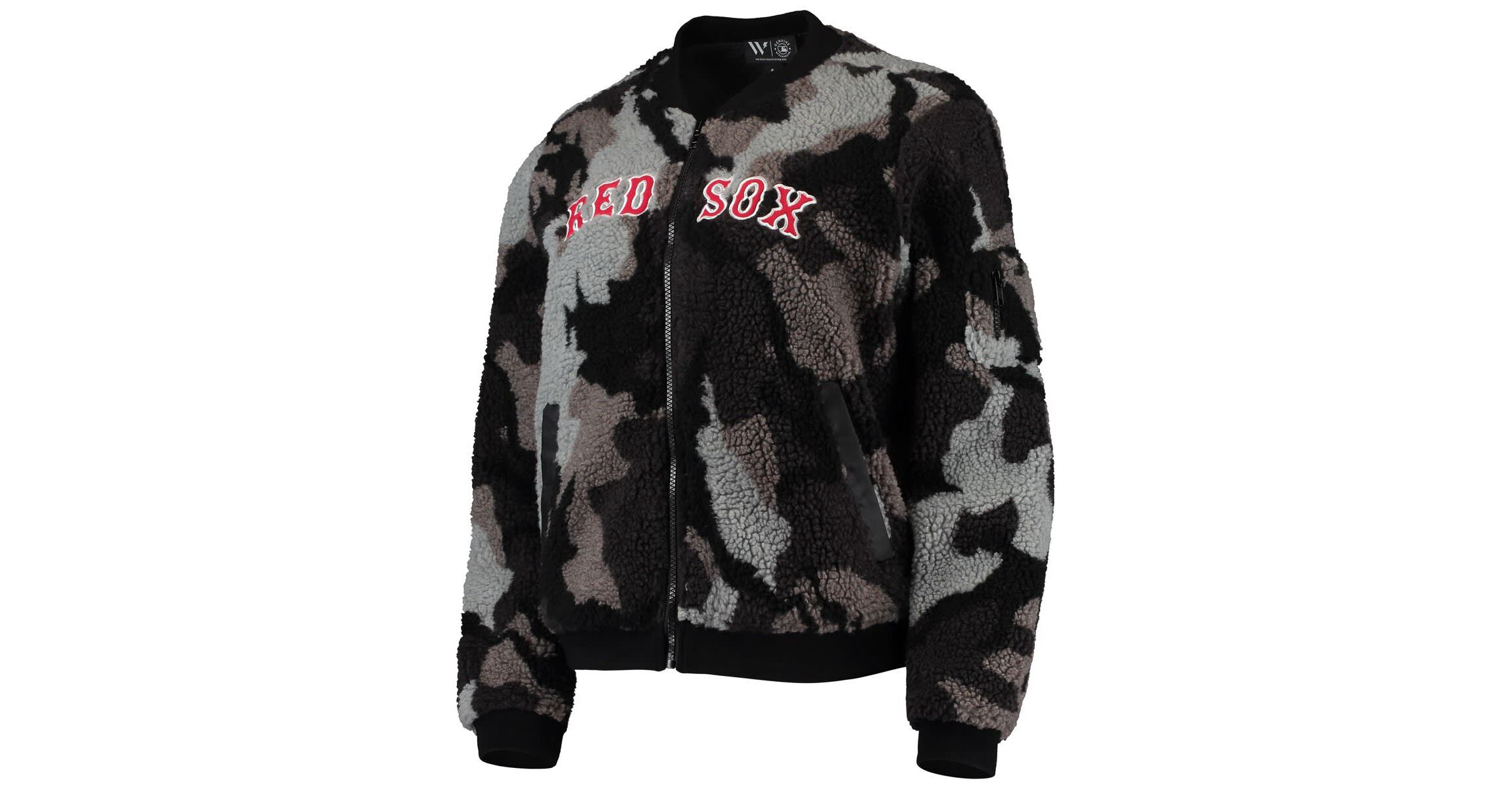 Boston Red Sox MLB Boston Sox Sherpa Full-Zip Bomber Jacket
