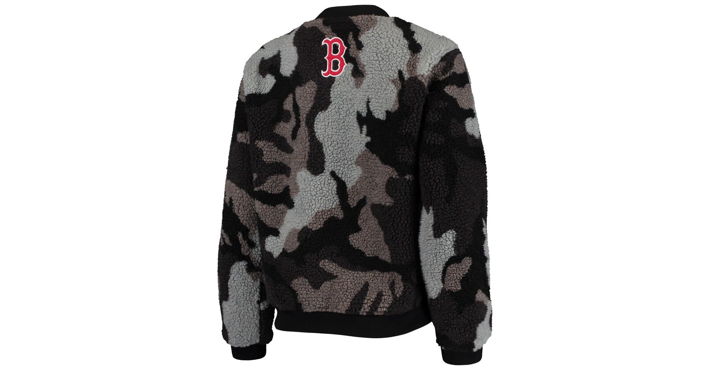 Boston Red Sox MLB Boston Sox Sherpa Full-Zip Bomber Jacket