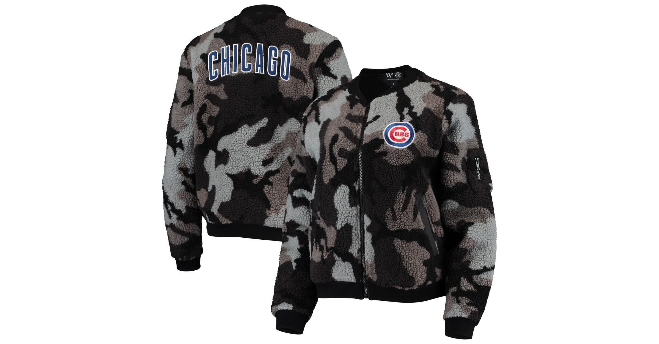 MLB Chicago Cubs Sherpa Full-Zip Bomber Jacket